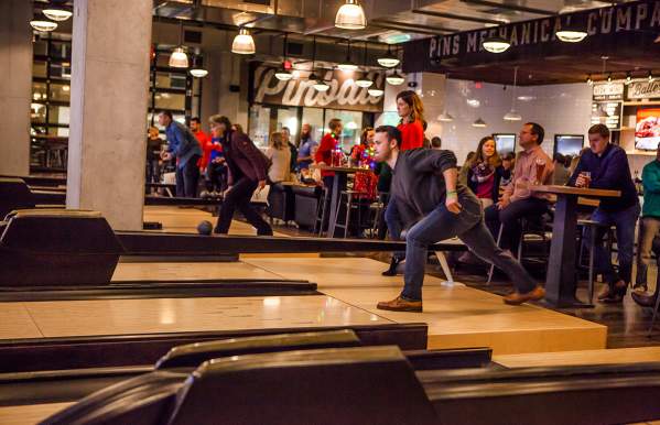 Duck pin bowling at Pins Mechanical Company