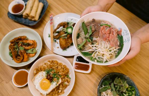 Several dishes from Lan Viet in North Market Bridge Park