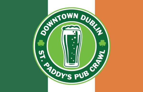 Downtown Dublin St. Paddy's Pub Crawl Logo