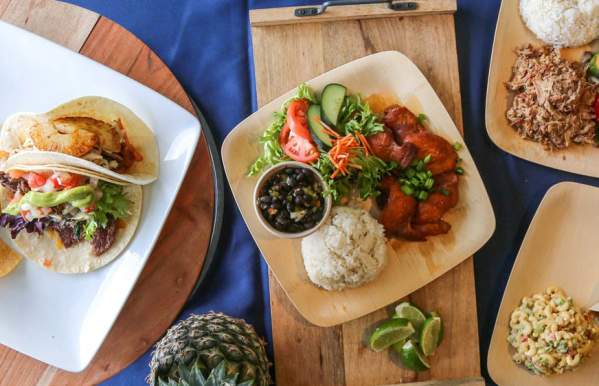 Food on plates