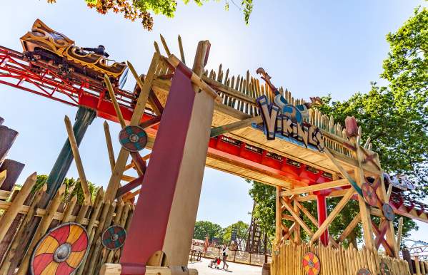 Entrance to Vikings Land at Drayton Manor Resort near Tamworth