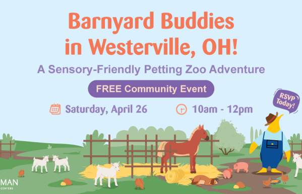 Barnyard Buddies is Coming to Westerville—Join Us for a Sensory-Friendly Petting Zoo!