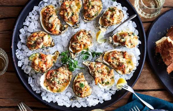 Plate of Oysters on ice