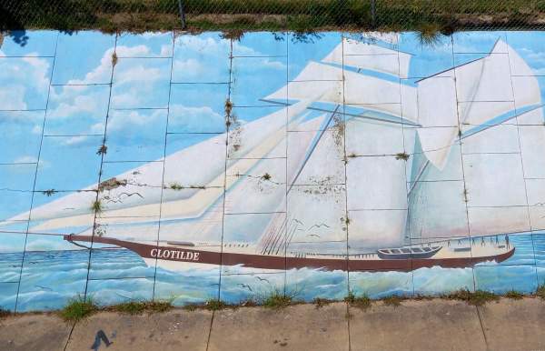 Mural of the Clotilda