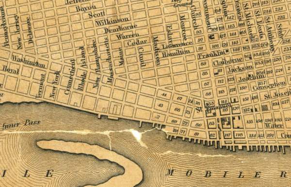 antique map of Mobile