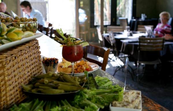 buffet style food