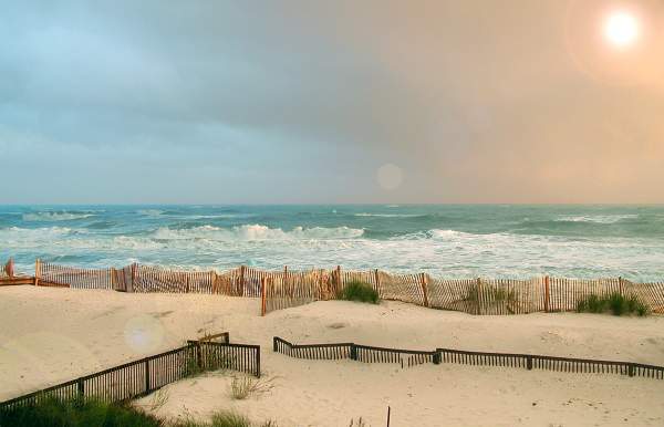 sunset at the beach