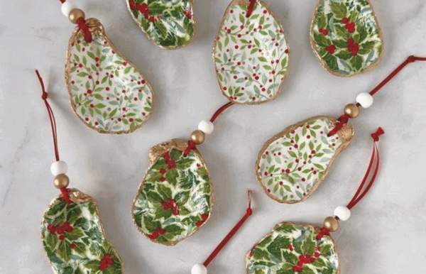 Oyster Shell Christmas Ornament Class
