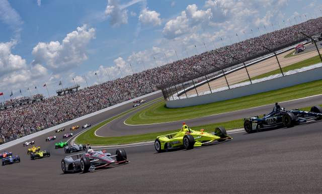 The Starting Grid for the 107th Running of the Indianapolis 500