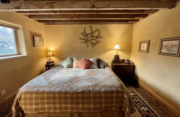 Amherst Riverdance Cabin Short-Term Rental Cozy Bedroom