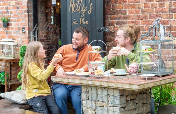 Hetty's Tea Room Froghall family dining outdoors diversity