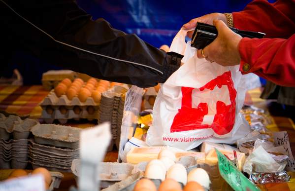 Tamworth Market fresh egg stall