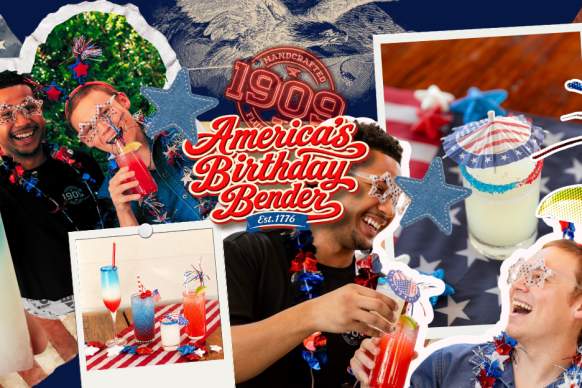 America's Birthday Bender Fourth Of July Drink Menu