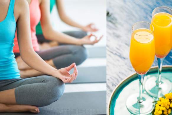 Morning Yoga & Mimosa