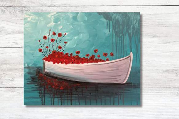 Boatload of Poppies - Paint and Sip Event