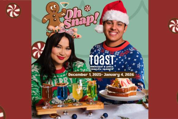 Oh Snap, Toast Holiday Menu: 12/1-1/4/2026
