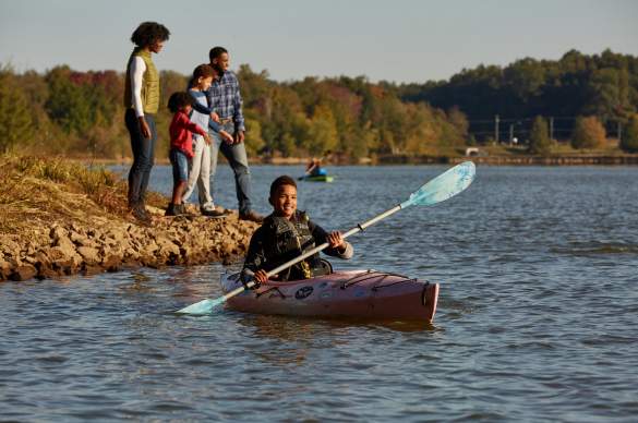 Family at Freeman Lake