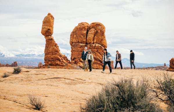 Hiking Balanced Rock