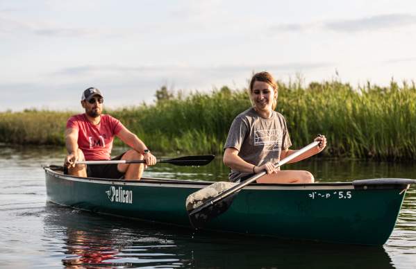 Canoe on the North Platte River