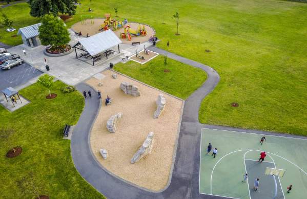 aerial of park