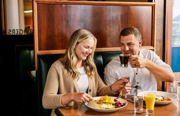 A Foodie's Fantasy-couple eating