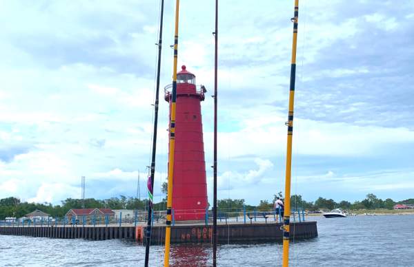 fishing poles & lighthouse
