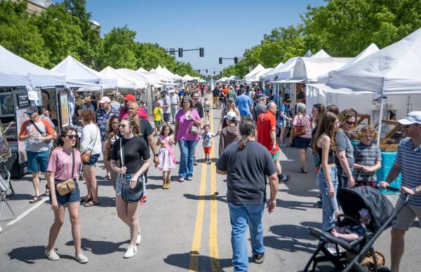 Street view of 2023 Arts Festival