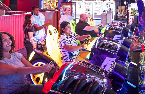 Group at BIG! Best in Games arcade