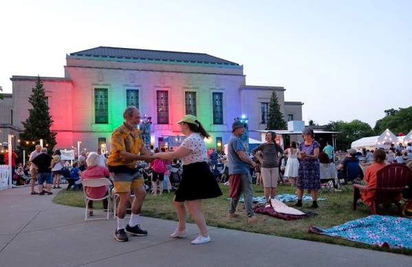 ann arbor summer fest, people dancing