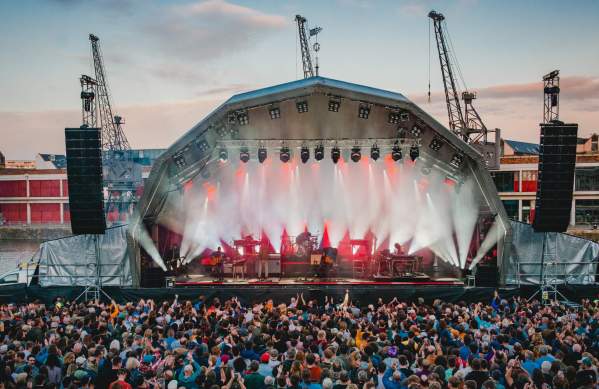 The stage at Bristol Sounds with audience in foreground - credit Bristol Sounds