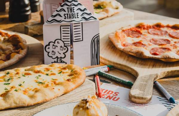 Kids menu and pizzas - credit The Stable