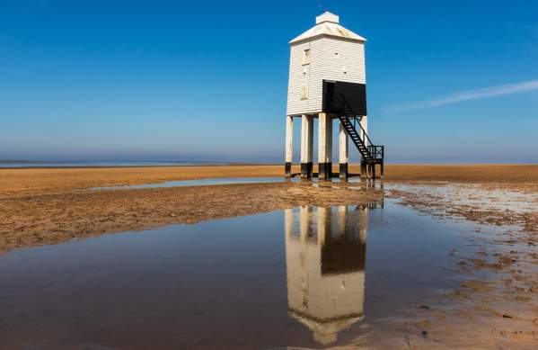 A view of the Burnham Lighthouse at Weston-super-Mare near Bristol - credit Dave Peters