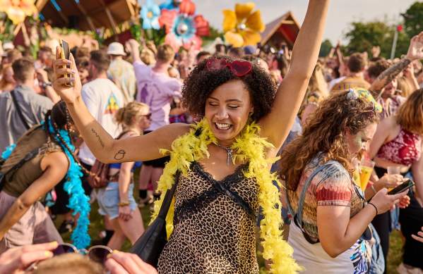 An audience member dancing at the Love Saves The Day festival in Bristol - credit Plaster