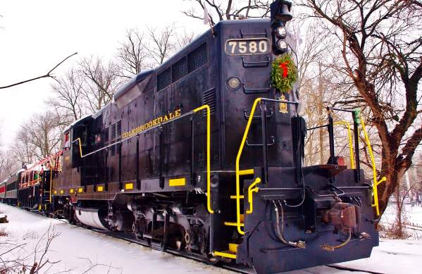 Colebrookdale RR Engine in Winter