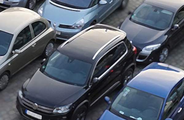 Image of 2 rows of cars