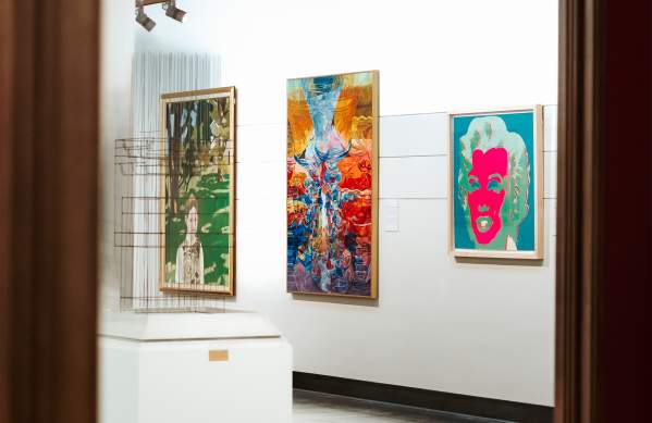 A gallery of paintings in the Swope Art Museum in Terre Haute, Indiana