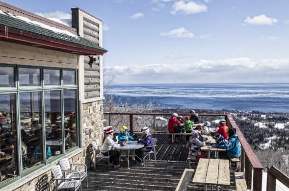 Summit Chalet Lake Superior Views at Lutsen Mountains