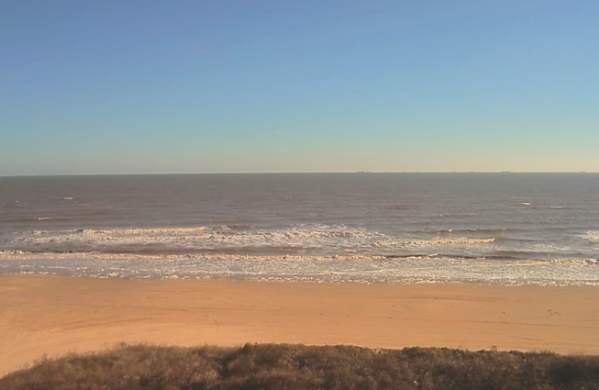 View of the Crystal Beach from the surf cam