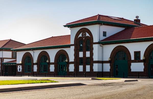 Visual of the Depot Civic & Cultural Center outside