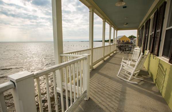 Porches of Fontainebleau State Park Cabins, Mandeville, Lake Pontchartrain