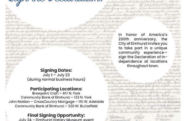 Public Signing of the Declaration of Independance: Celebrate 250 Years!