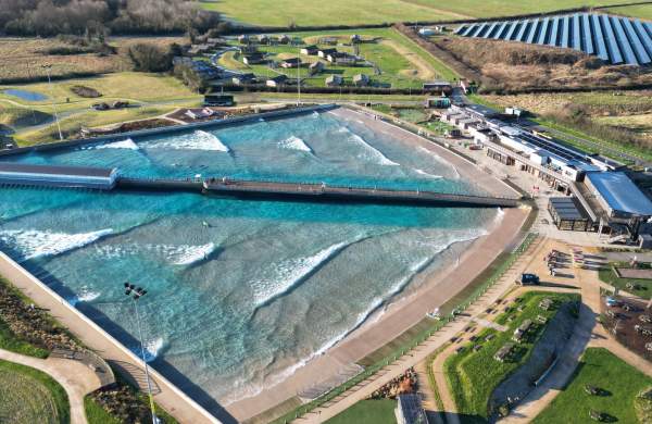 Aerial view of The Wave near Bristol - credit The Wave