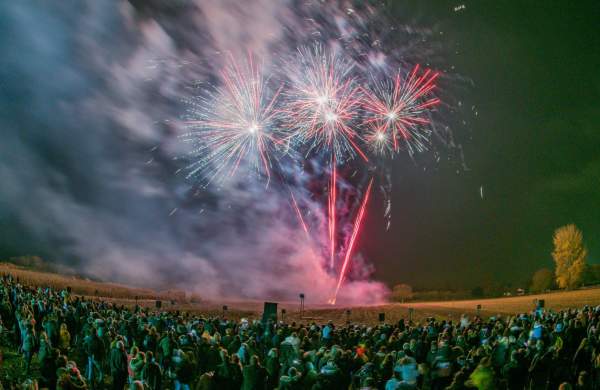 Fireworks at Avon Valley Adventure Park near Bristol - credit Avon Valley Adventure Park