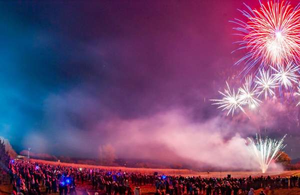 Fireworks at Avon Valley Adventure Park near Bristol - credit Avon Valley Adventure Park