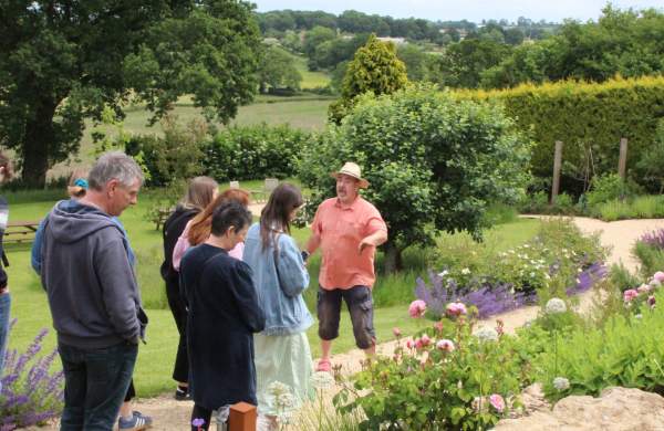 People inthe garden at The Pony Chew Valley in North Somerset near Bristol - credit Visit West