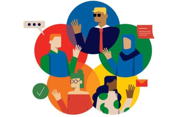 The WECIL Disability Inc Icon showing 5 cartoon people in different coloured circles