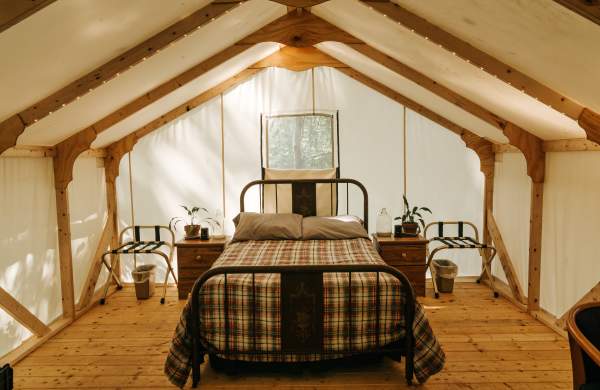 Airydale Retreat glamping tent interior
