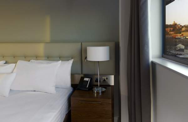 View of the cathedral from bedroom window.