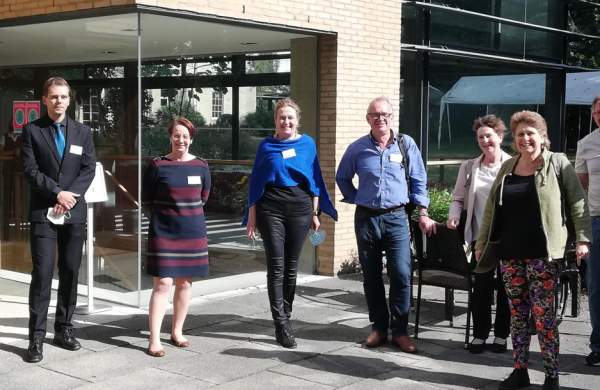 Members of the 9th Biennial Meeting of the Association for European Cardiovascular Pathology (AECVP) gather at Fitzwilliam College, Cambridge for a hybrid conference.
