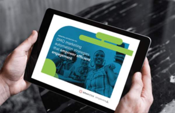 DMO marketing automation strategies that empower efficient engagement guide cover photo.